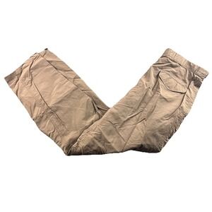 ExOfficio Pants Mens M Gray Nylon Belted Lightweight Quick Dry Hiking Outdoor